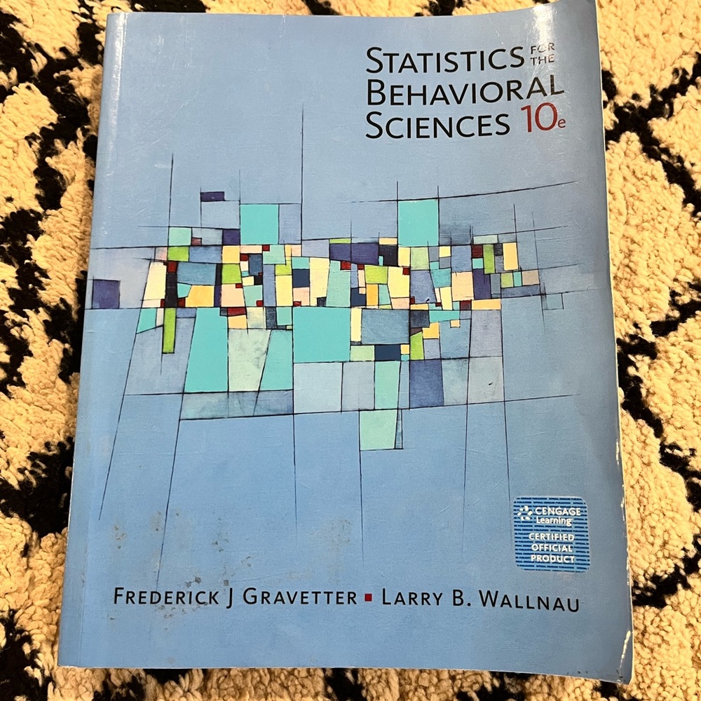 Statistics for behavioral sciences book